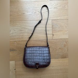 Little Liffner Brown Crocodile Handbag